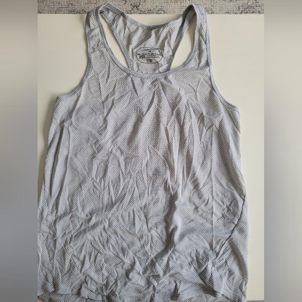 Oiselle Gray Flyout Tank - Size 10